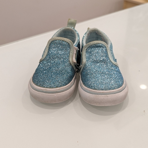 Vans sz 4.5 blue glitter - Picture 4 of 8